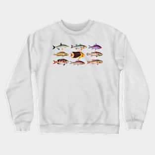 Goldfish pattern Crewneck Sweatshirt